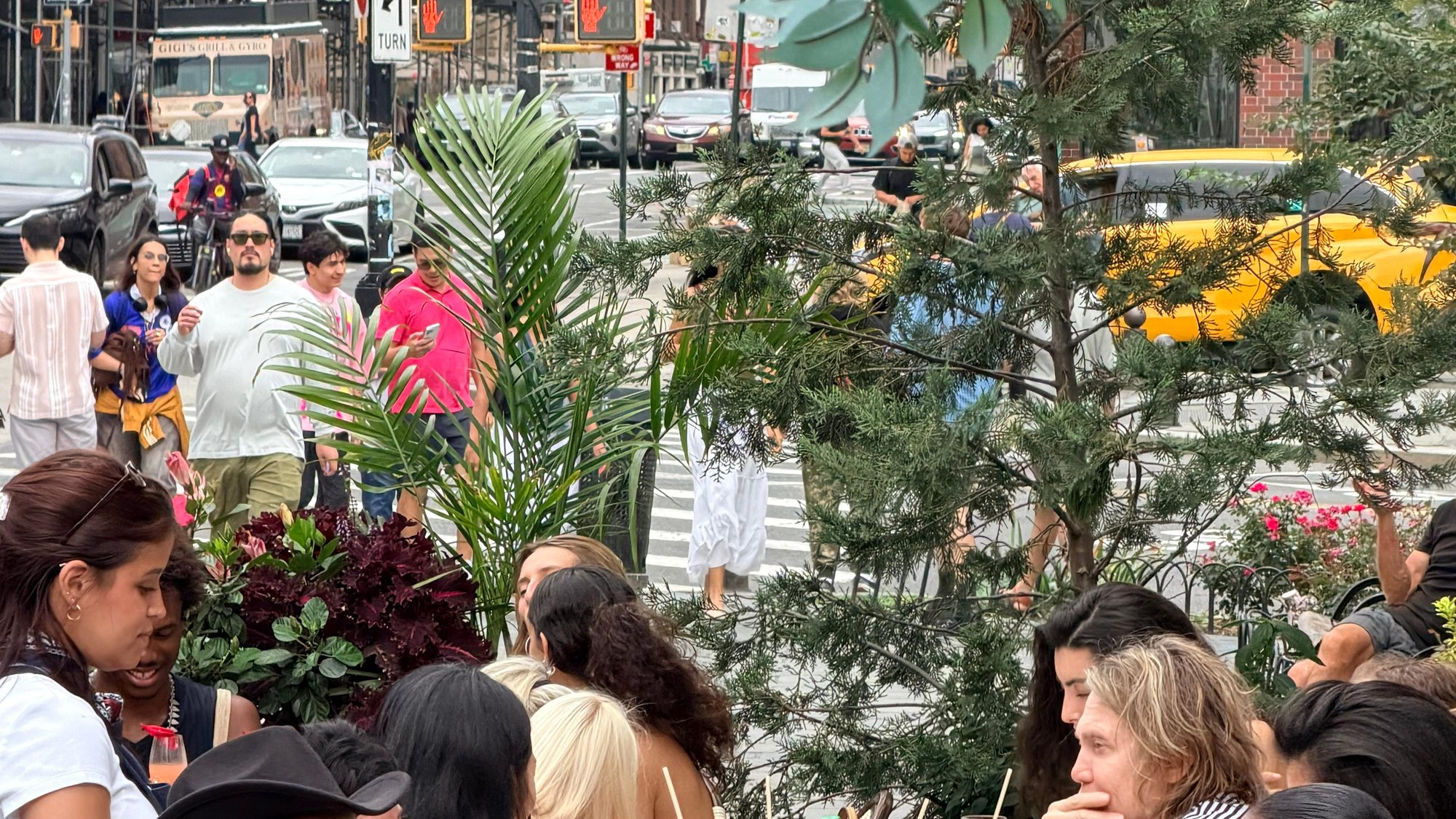 A full terrace on a September afternoon